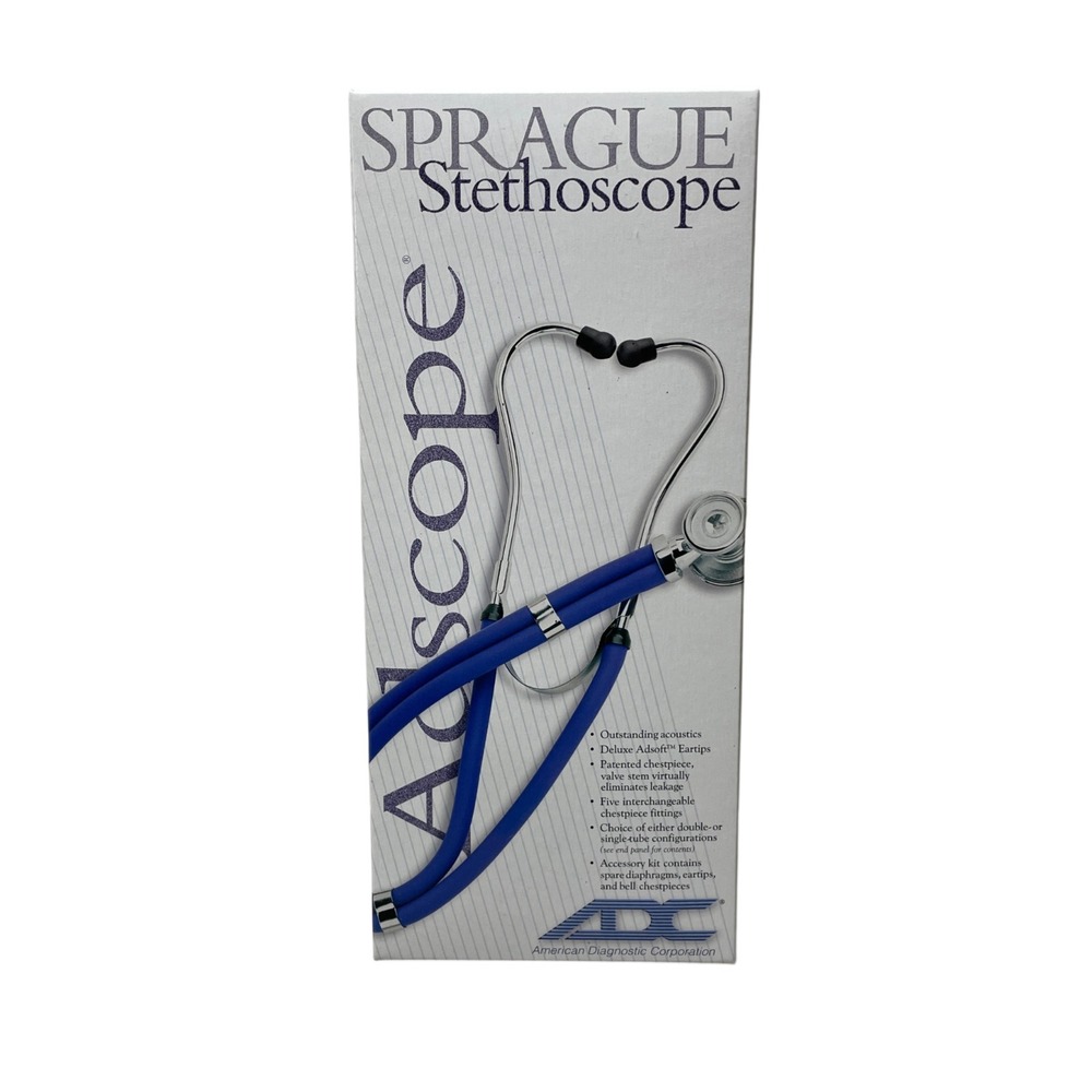 Spraque Stethoscope ADC New In Box 641‎ BK